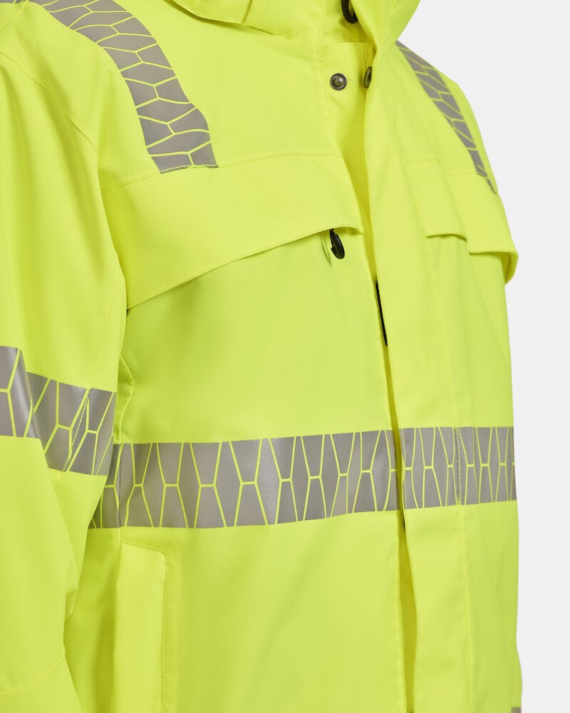 Jobman - 1235 Winterjas Signalisatie Geel/Zwart 3XL