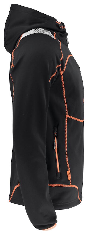 Jobman - 5150 Hoodie Vision Zwart/Oranje M