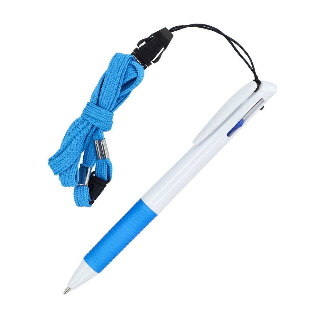 3-kleuren met met grip en keycord - Wit / Blauw
