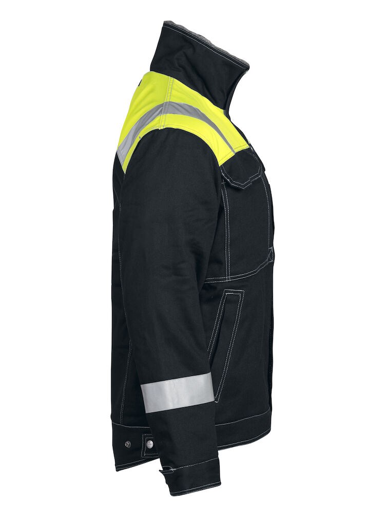 Jobman - 1179 Winter Jacket Zwart/Geel 3XL