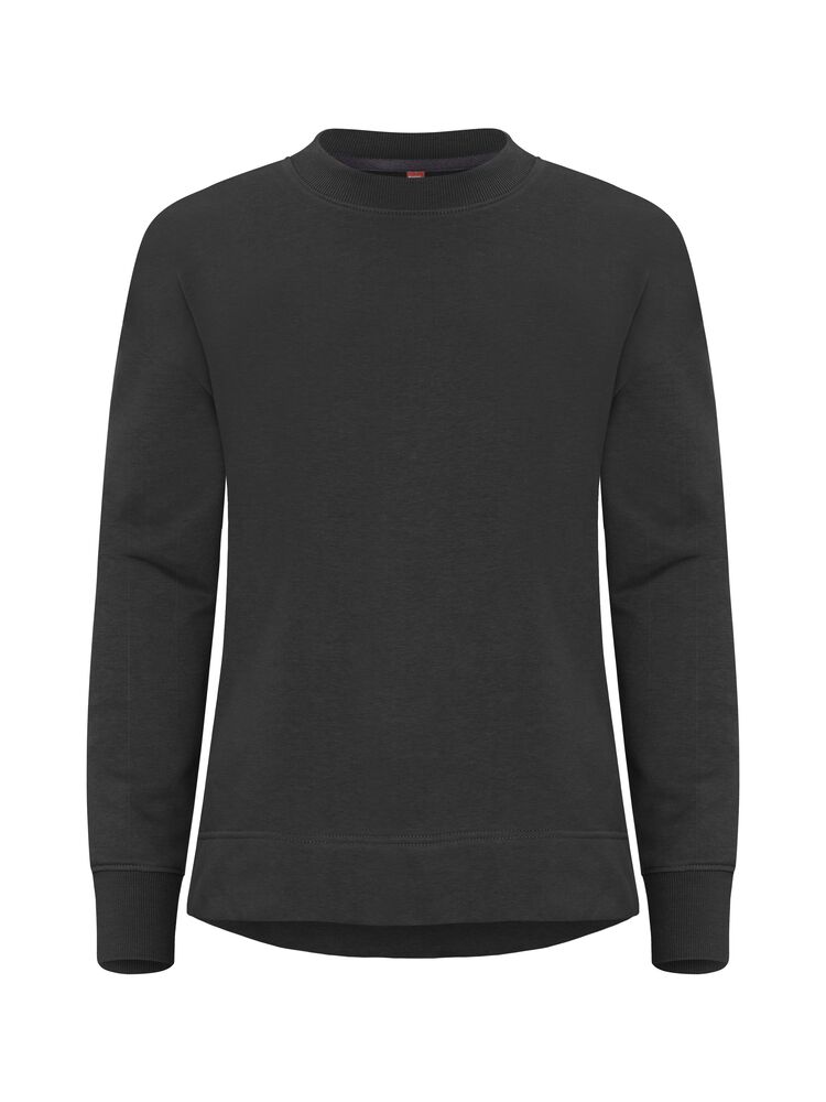 Clique - Miami PRO Roundneck Women Grijsmelange L - Zwart