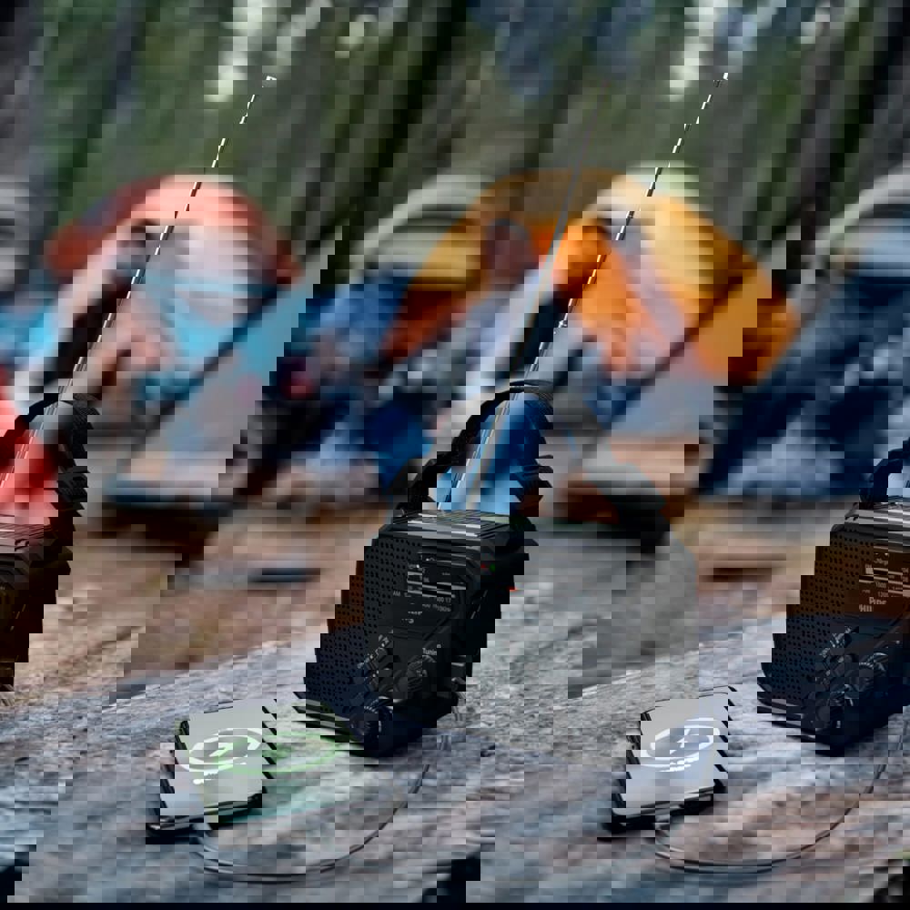 Philips TAR1609 Noodradio met Analoge FM/AM-tuner en Zaklamp