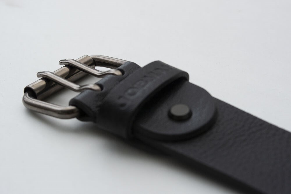 Jobman - 9307 Leather belt Zwart 90 cm