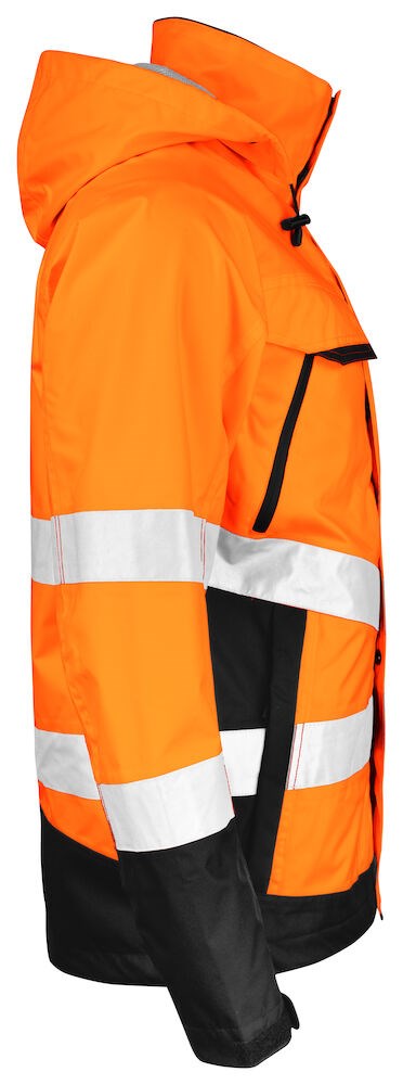 Jobman - 1283 Hi-Vis Shell Jacket Oranje/Zwart L