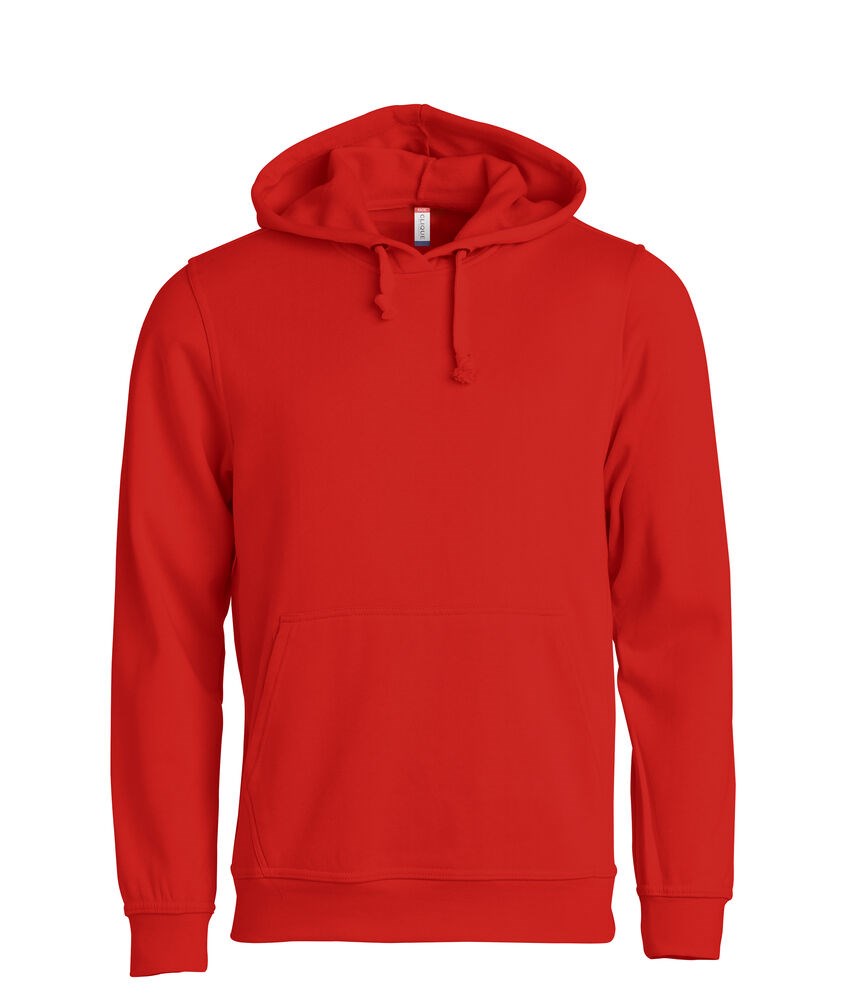 Clique - Basic Hoody Licht-blauw XXL - Rood