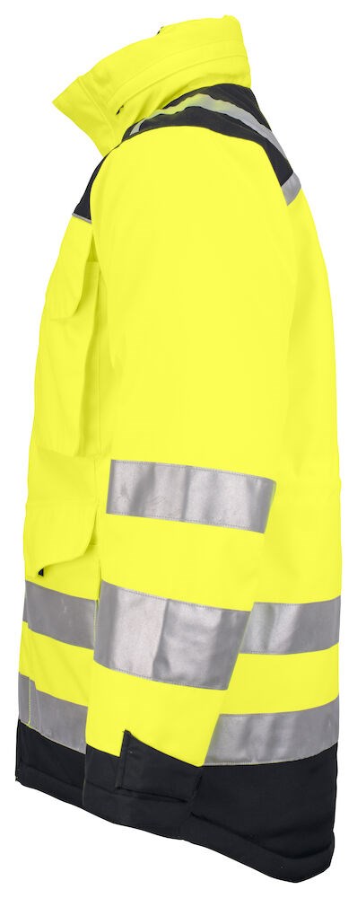 Jobman - 1236 Hi-Vis Winter Parka Star Geel/Zwart 3XL