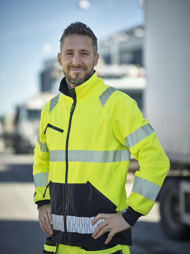 Jobman - 1190 Hi-Vis Windblocker Jacket Geel/Zwart XL