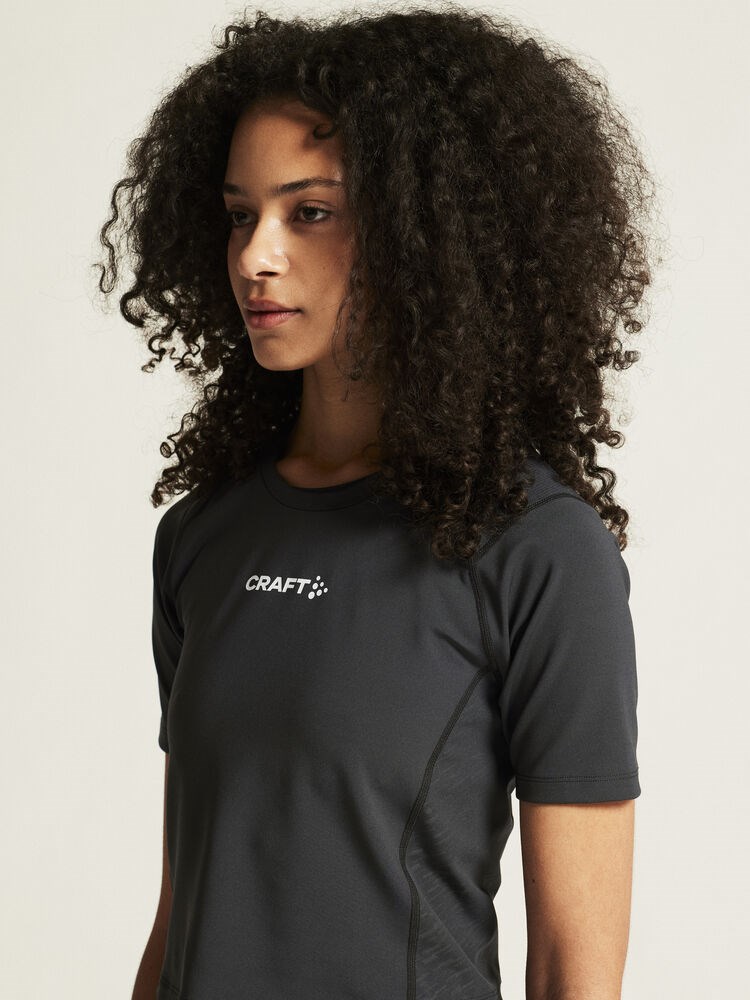 Craft - Rush 2.0 Crop Tee W Black XS Craft - Rush 2.0 Crop Tee W Black XS