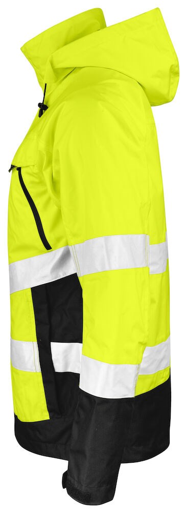 Jobman - 1283 Hi-Vis Shell Jacket Geel/Zwart 4XL