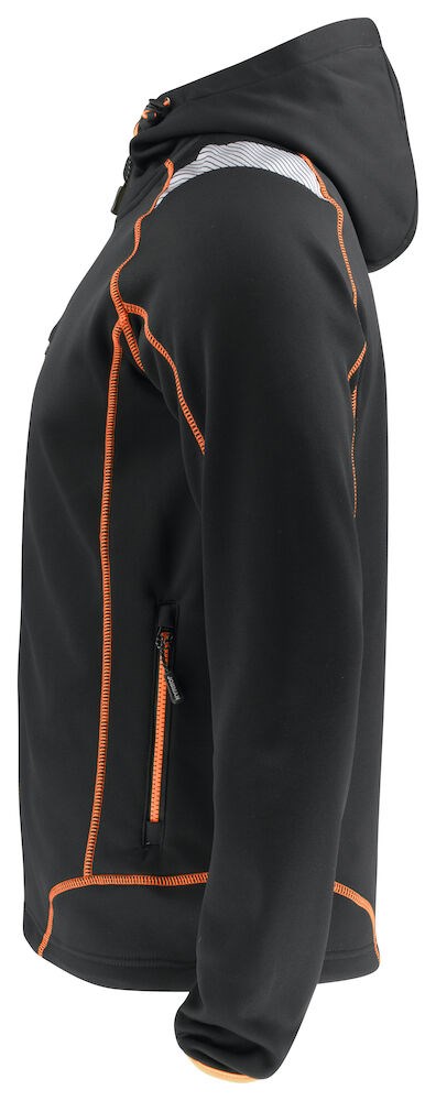 Jobman - 5150 Hoodie Vision Zwart/Oranje M