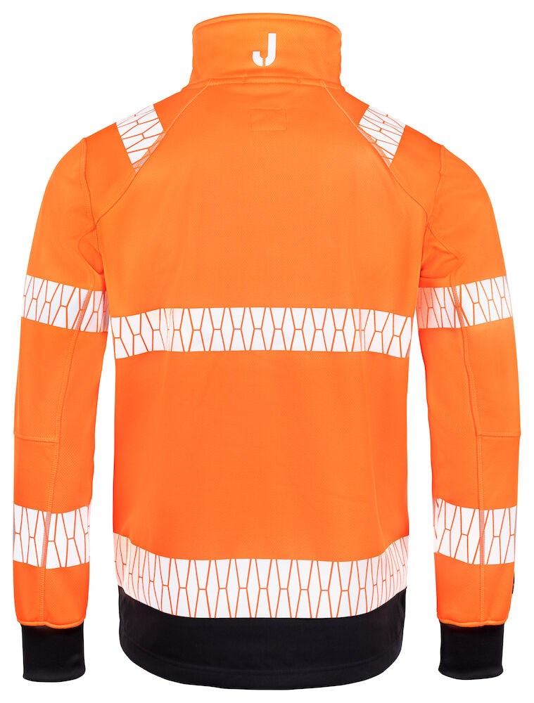 Jobman - 1190 Hi-Vis Windblocker Jacket Oranje/Zwart XS