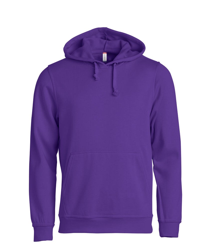 Clique - Basic Hoody Licht-blauw XXL - Helder Lila