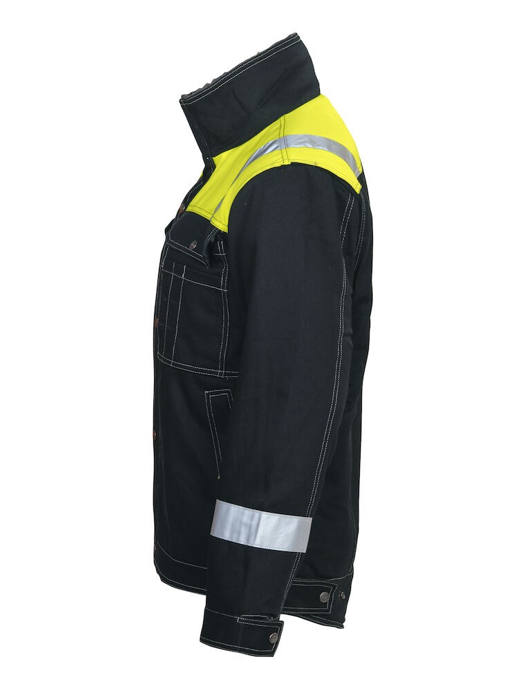 Jobman - 1179 Winter Jacket Zwart/Geel 3XL