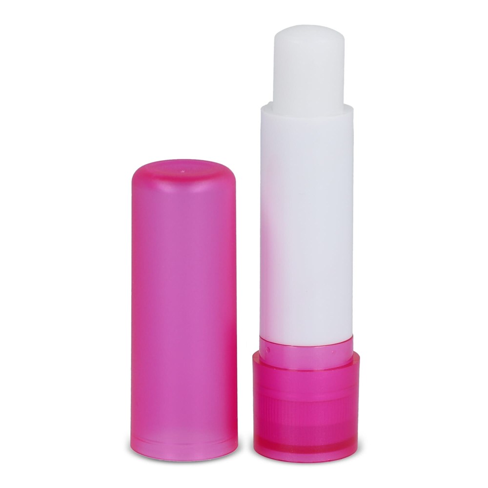 Klassieke lippenbalsemstick gerecycled materiaal - Ecru / Roze