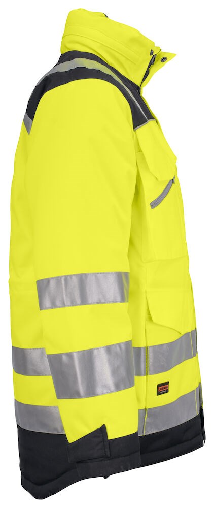 Jobman - 1236 Hi-Vis Winter Parka Star Geel/Zwart 3XL