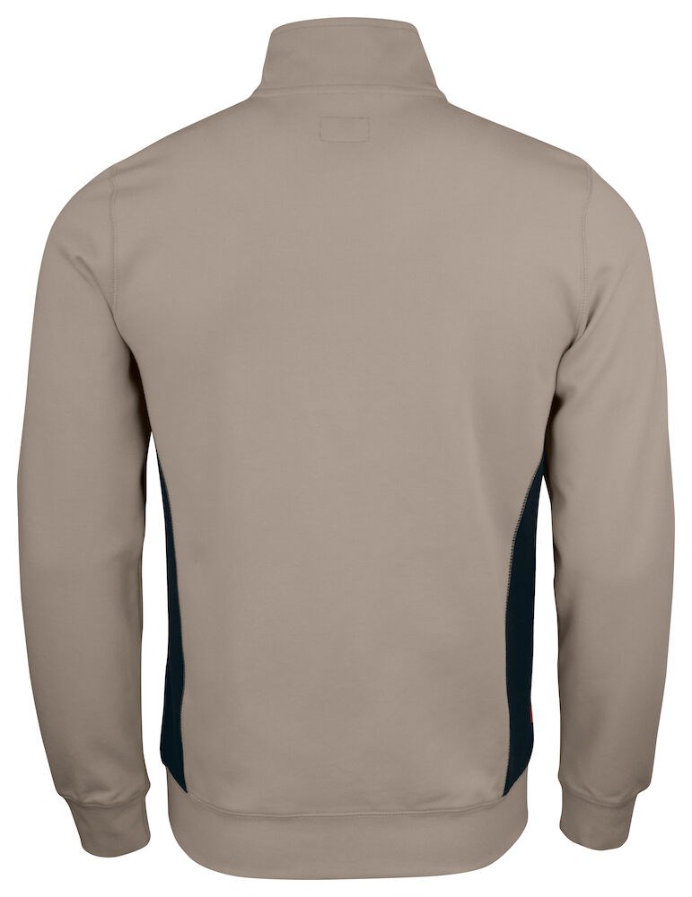 Jobman - 5401 Halfzip Sweatshirt Khaki/Zwart M