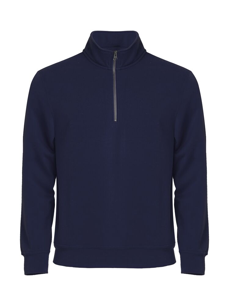 Clique - Basic Half Zip Licht-blauw XXL - Dark Navy