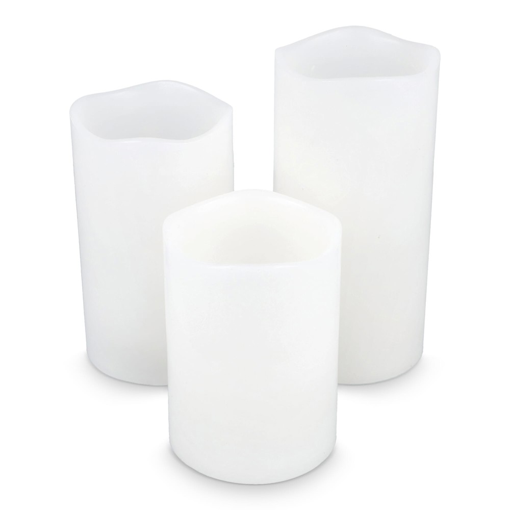 Koselys 3-delige set LED-waxkaarsen (op batterijen)
