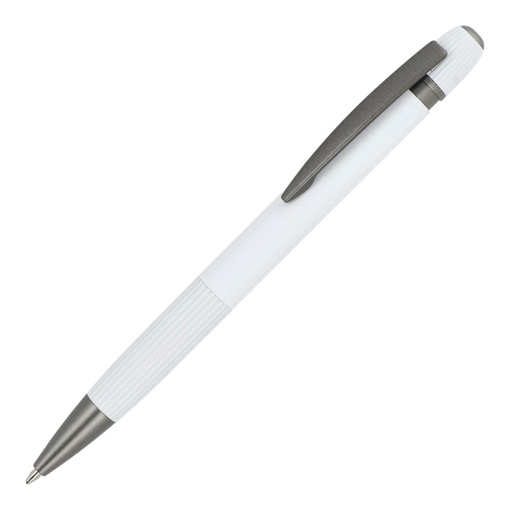 Aluminium balpen Toulouse Softtouch - Wit