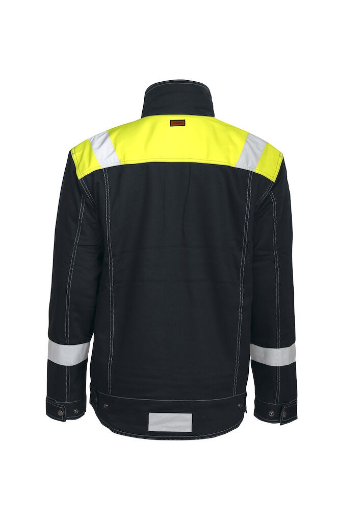 Jobman - 1179 Winter Jacket Zwart/Geel 3XL