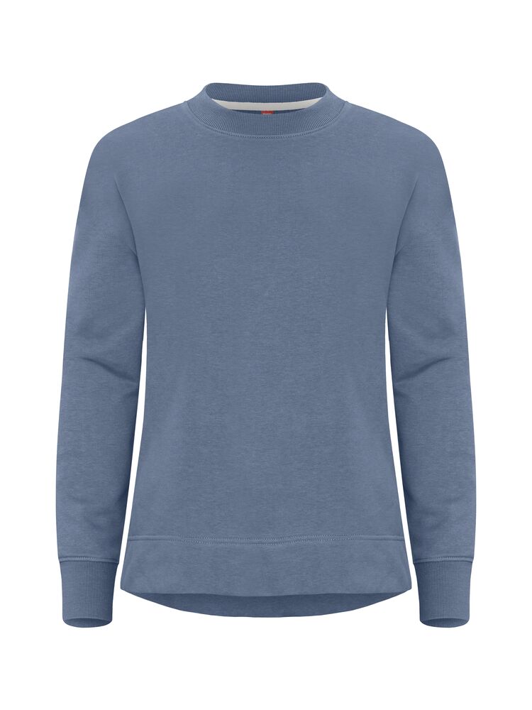 Clique - Miami PRO Roundneck Women Grijsmelange L - Staalblauw