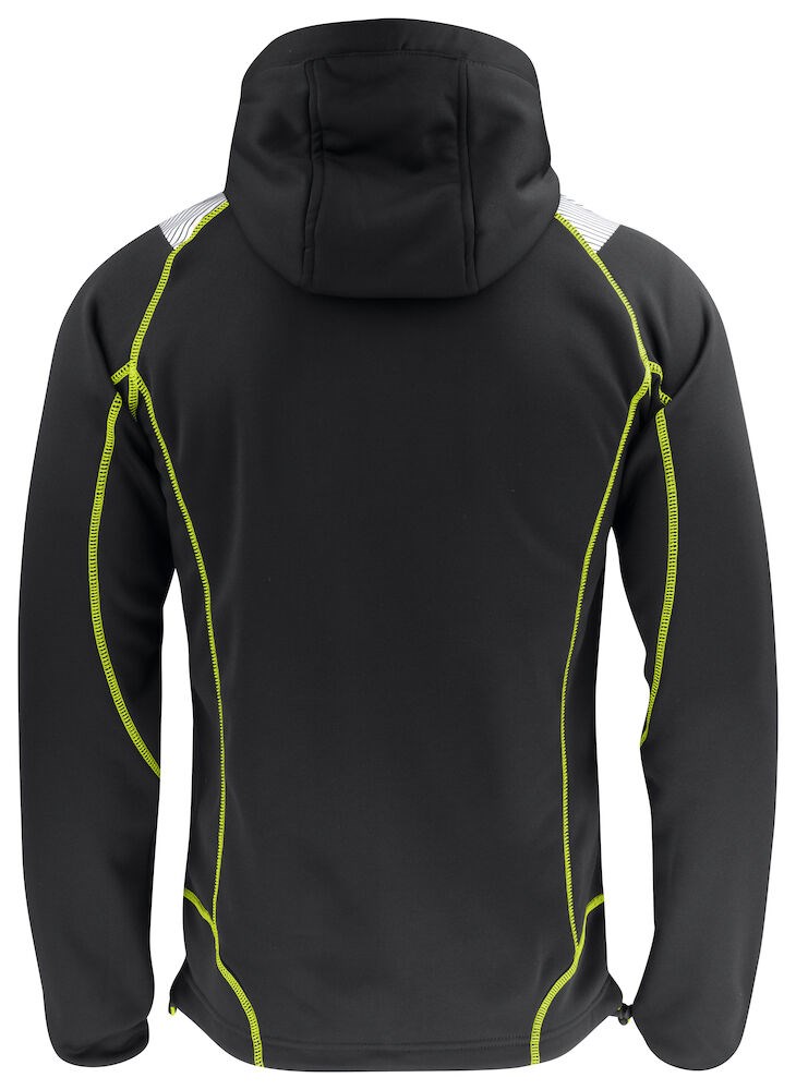 Jobman - 5150 Hoodie Vision Zwart/Geel XXL