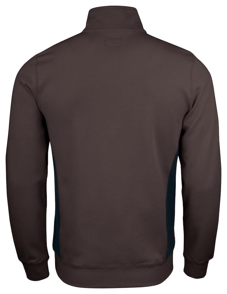 Jobman - 5401 Halfzip Sweatshirt Bruin/Zwart XXL