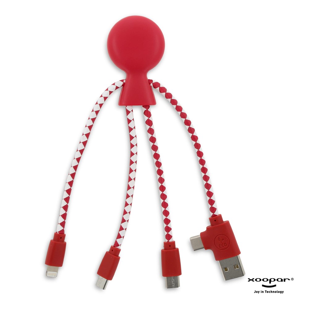 2081 | Xoopar Mr. Bio Charging cable - Rood