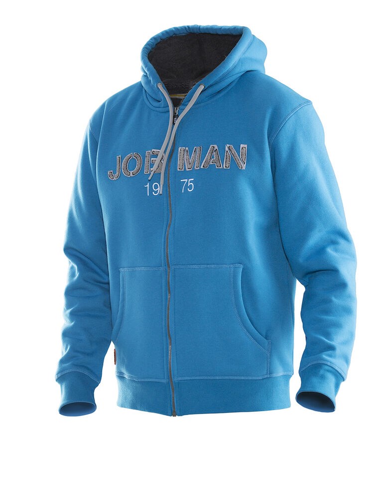 Jobman - 5154 Vintage Hoodie Lined Oceaan/Donkergrijs M