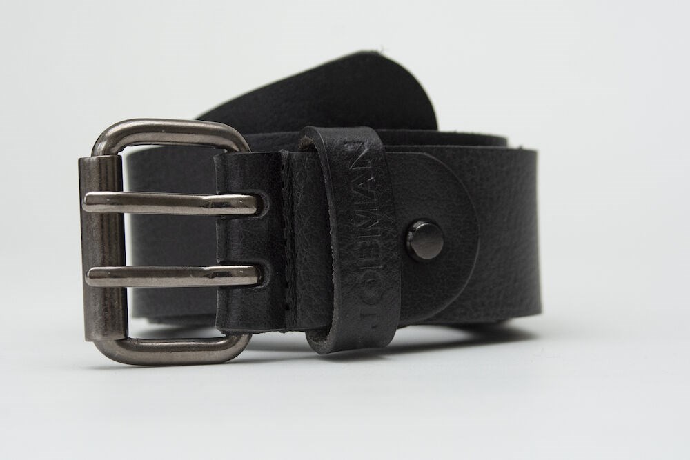 Jobman - 9307 Leather belt Zwart 90 cm