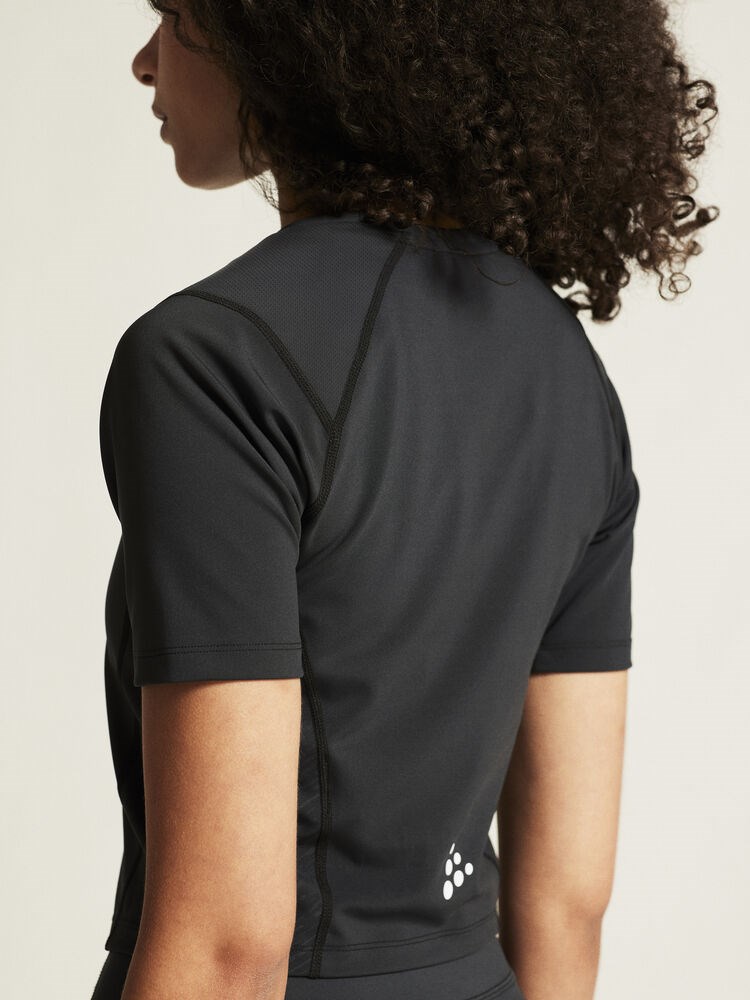 Craft - Rush 2.0 Crop Tee W Black XS Craft - Rush 2.0 Crop Tee W Black XS