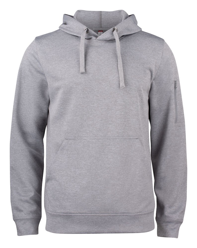 Clique - Basic Active Hoody Grijs-melange 4XL