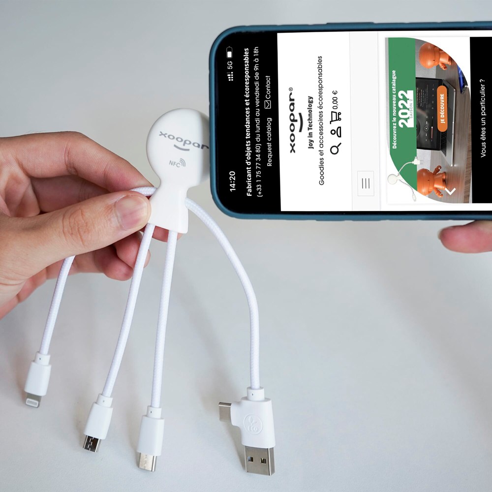 2099 | Xoopar Mr. Bio Smart Oplaadkabel met NFC
