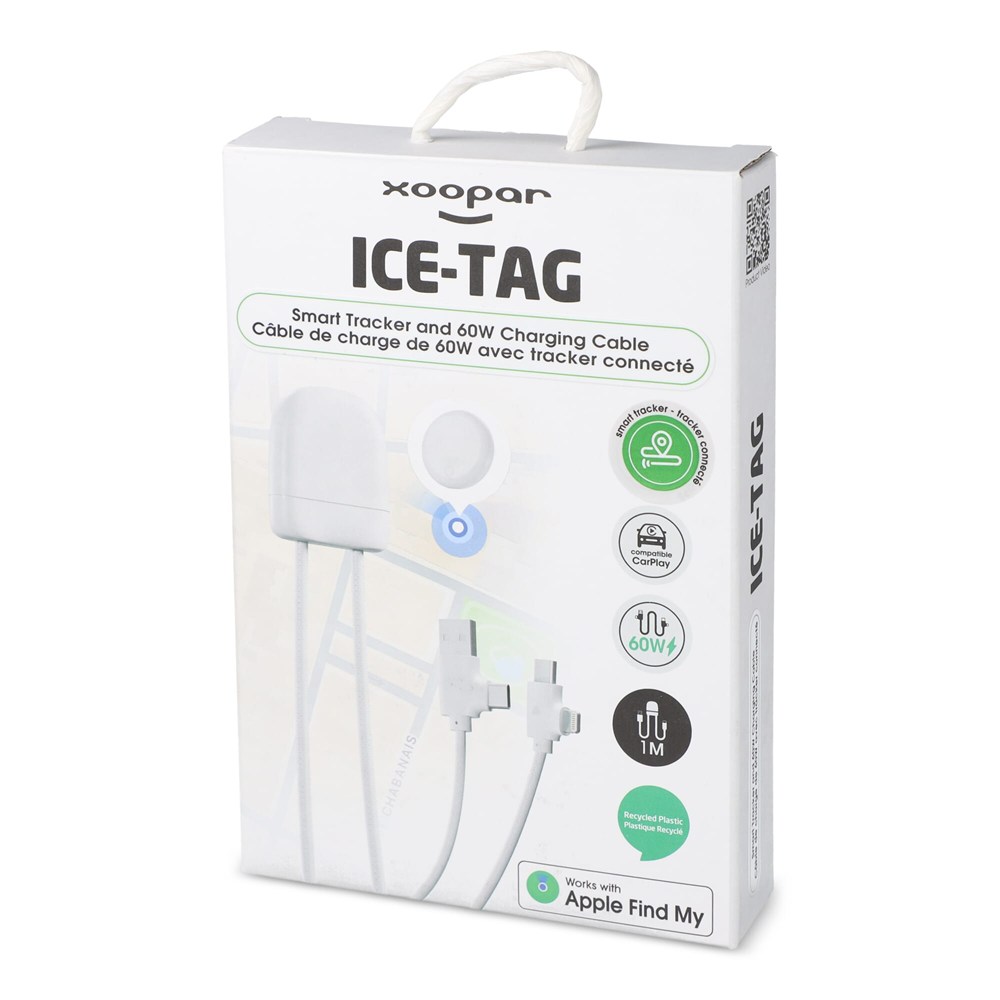 4034 - Xoopar Ice-Tag kabel voorzien van Find My tracker 