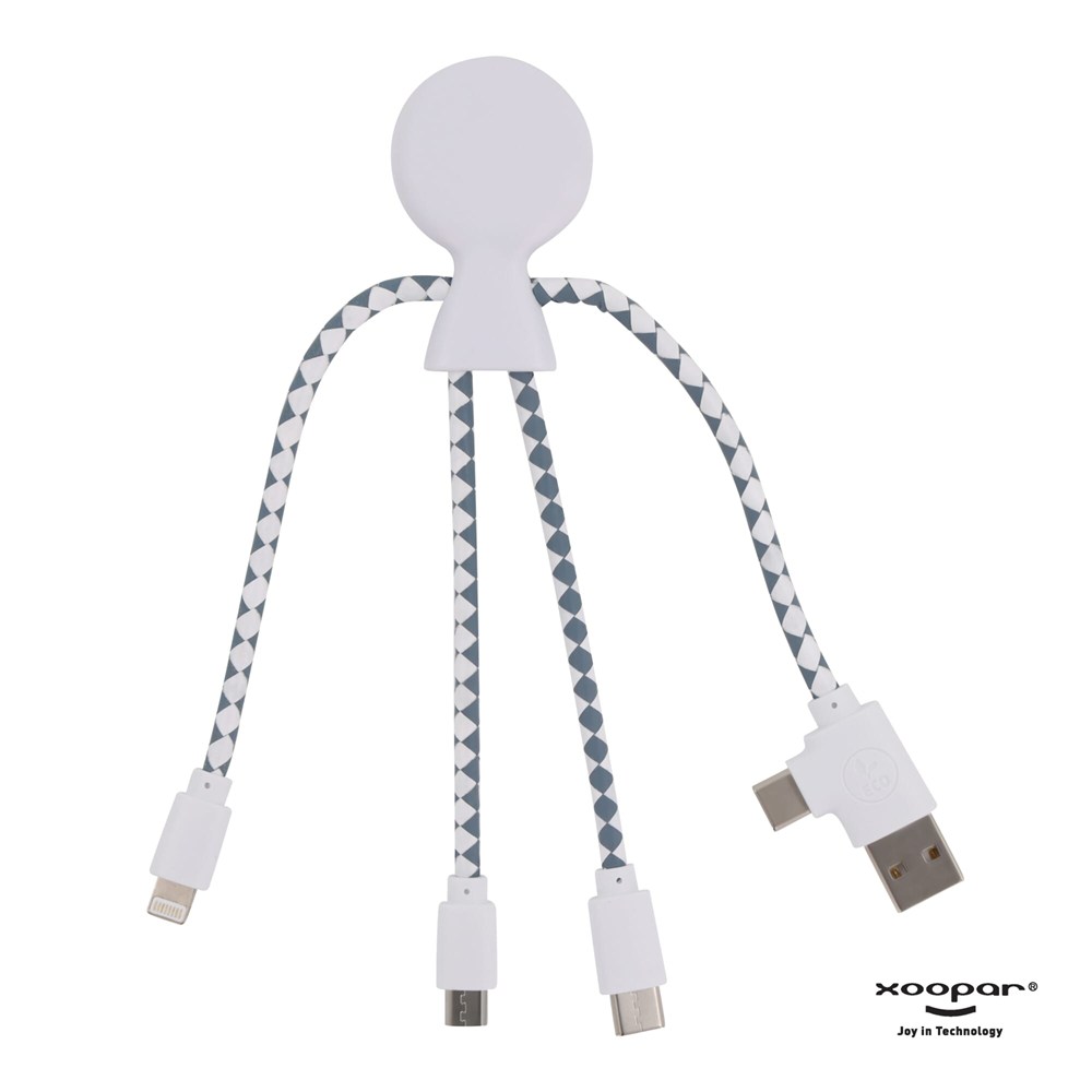 2081 | Xoopar Mr. Bio Charging cable - Wit