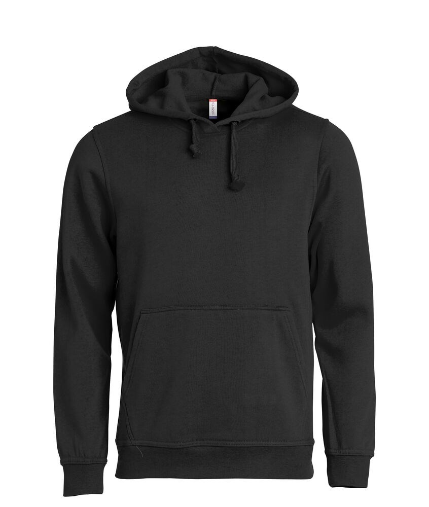 Clique - Basic Hoody Licht-blauw XXL - Zwart