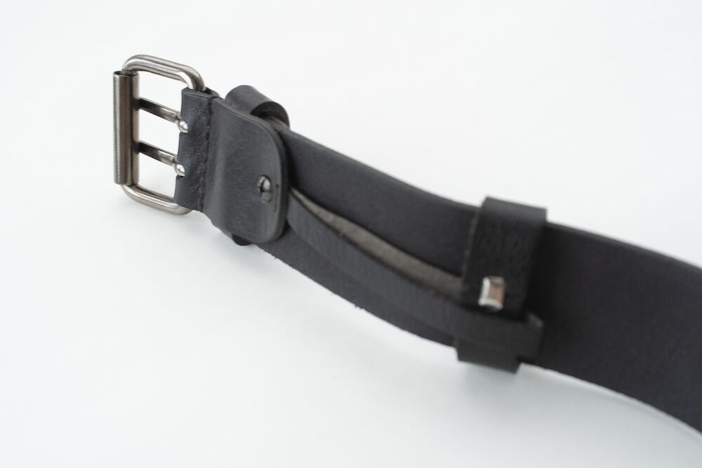 Jobman - 9307 Leather belt Zwart 90 cm