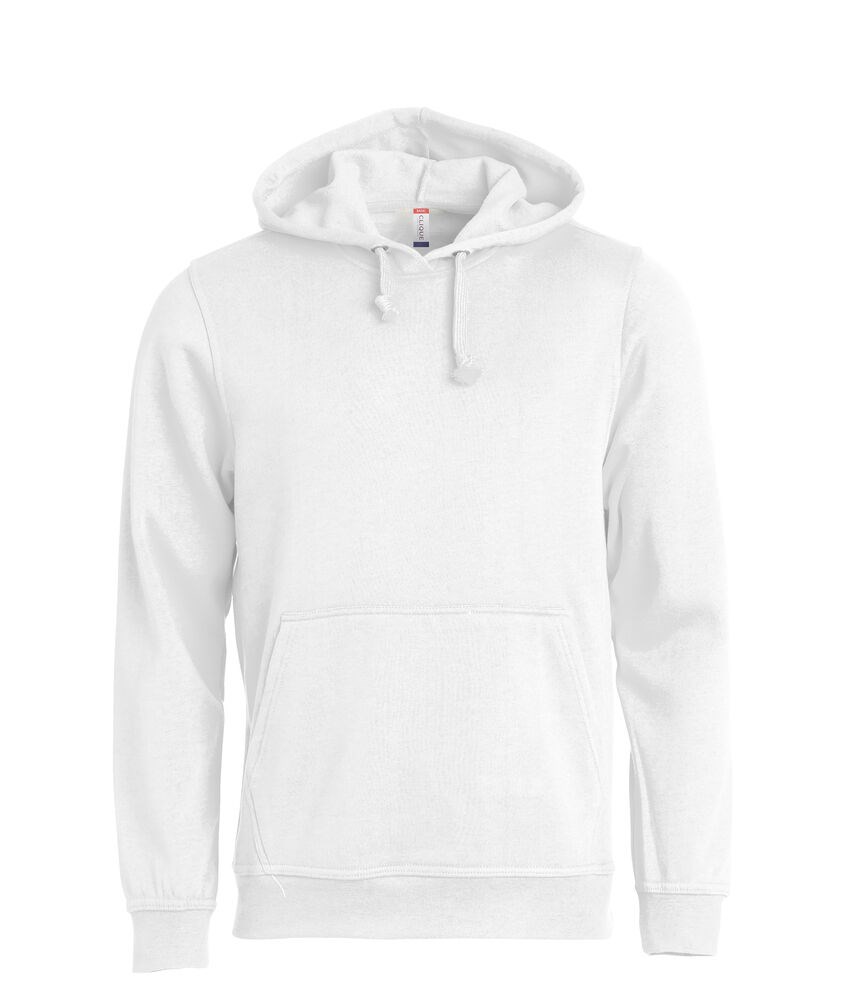 Clique - Basic Hoody Licht-blauw XXL - Wit