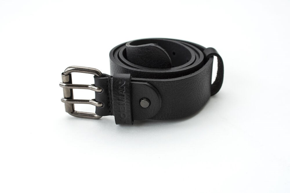 Jobman - 9307 Leather belt Zwart 90 cm