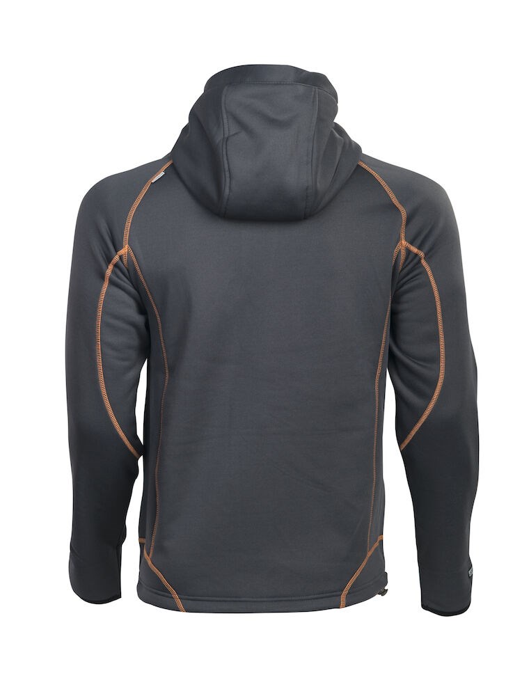 Jobman - 5152 Hoodie Donkergrijs/Oranje XL