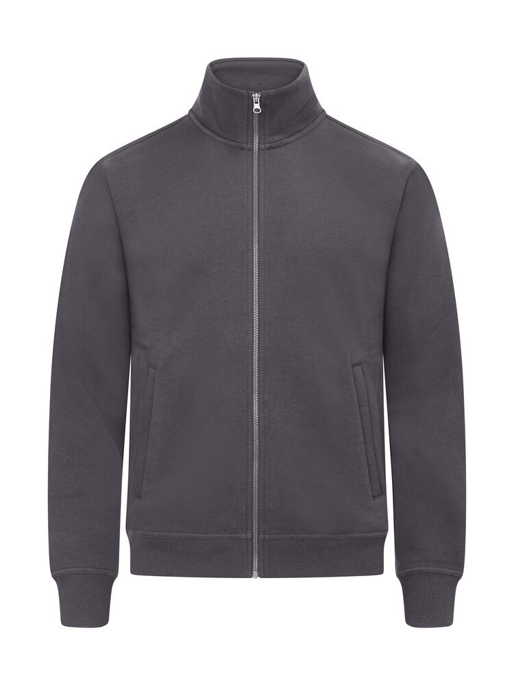 Clique - Miami Cardigan Grijsmelange XXL - Metaalgrijs