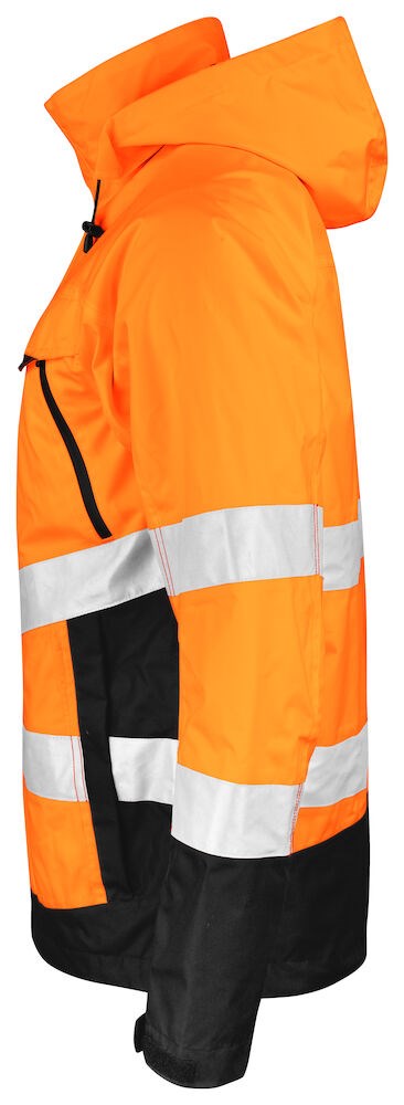 Jobman - 1283 Hi-Vis Shell Jacket Oranje/Zwart L