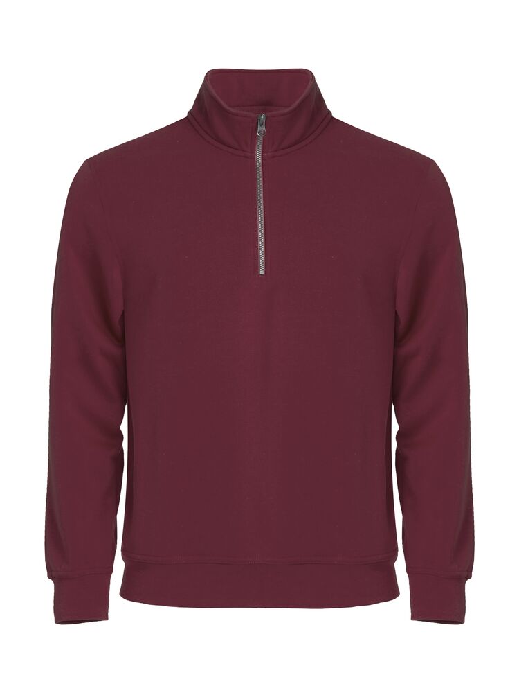 Clique - Basic Half Zip Licht-blauw XXL - Bordeaux