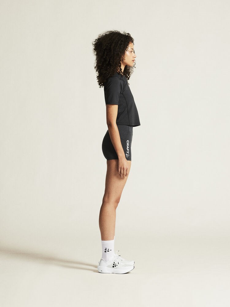 Craft - Rush 2.0 Crop Tee W Black XS Craft - Rush 2.0 Crop Tee W Black XS