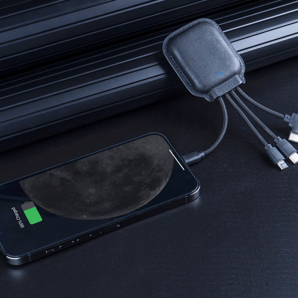 4001 | Xoopar Iné Gamma NFC Powerbank met Oplaadkabels 3000mAh 