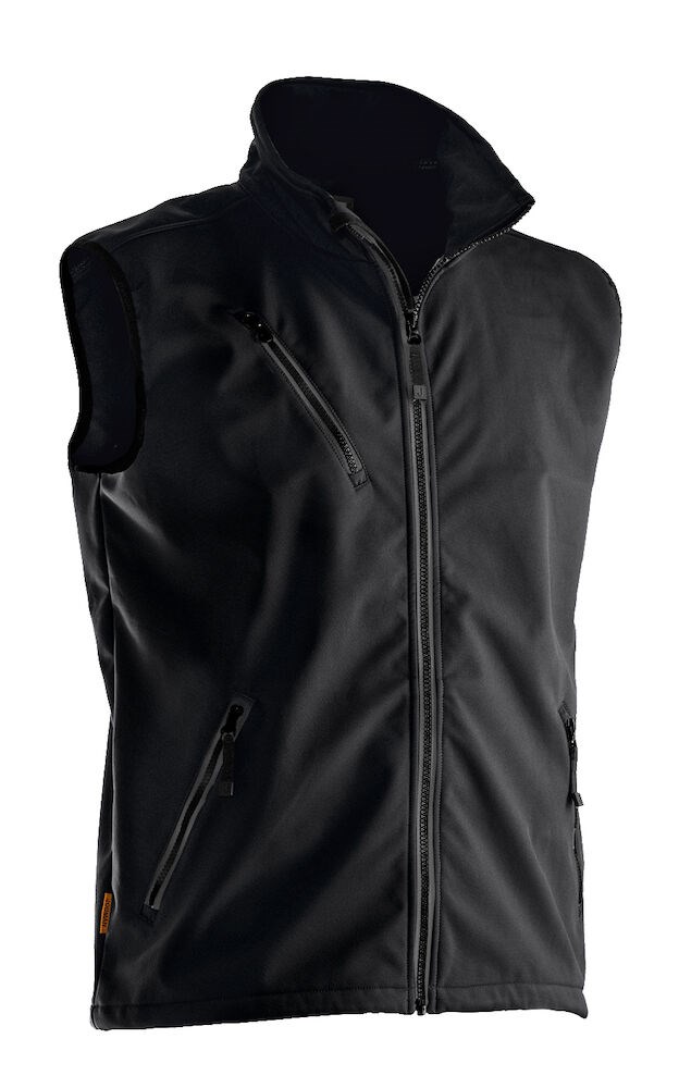 Jobman - 7502 Softshell Vest Zwart XXL