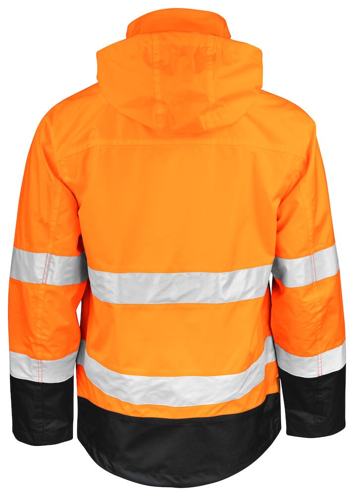 Jobman - 1283 Hi-Vis Shell Jacket Oranje/Zwart L