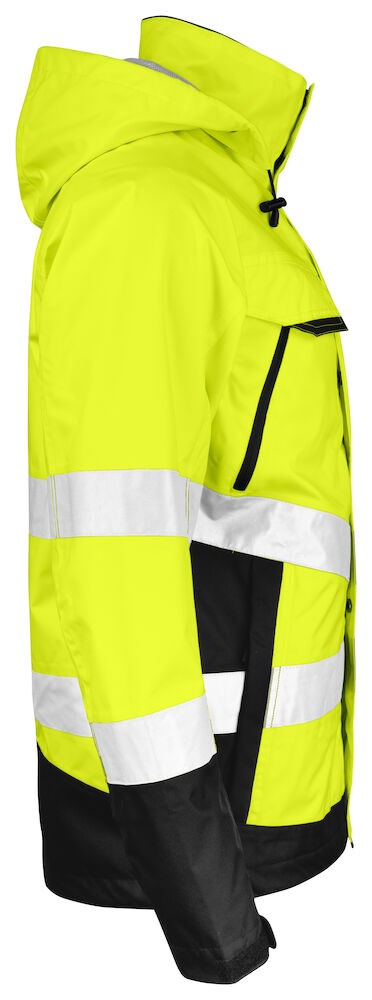 Jobman - 1283 Hi-Vis Shell Jacket Geel/Zwart 4XL