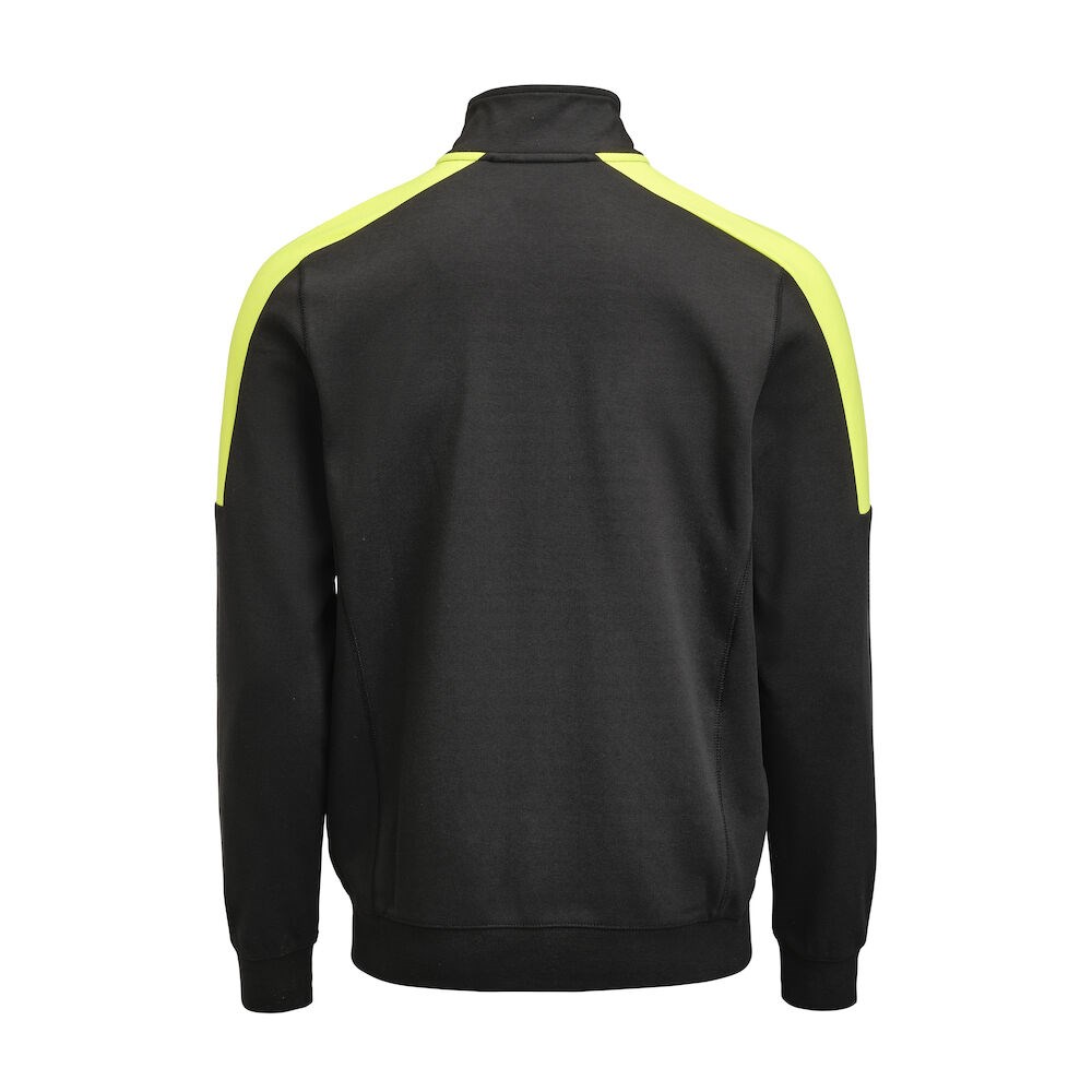 Jobman - 5403 Sweatshirt Full Zip Zwart/Geel S