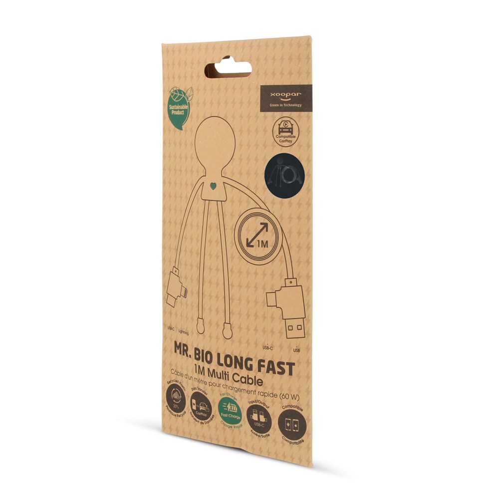 2089 | Xoopar Mr. Bio Long Power Delivery Oplaadkabel